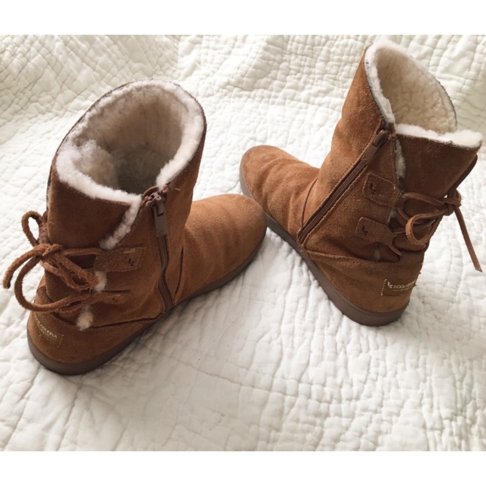 KOOLABURRA BY UGG chestnut short winter boots sz 8